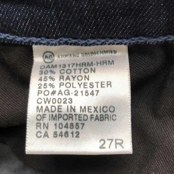 Adriano Goldschmied AG The Ballad Slim Boot Dark Wash Jeans Size 27R /NWOT - Picture 6 of 16
